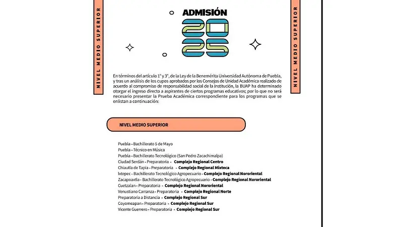 Checa los 101 programas.